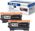 TN420 TN 420 Black Toner 2-Pack - High Yield Replacement Toner