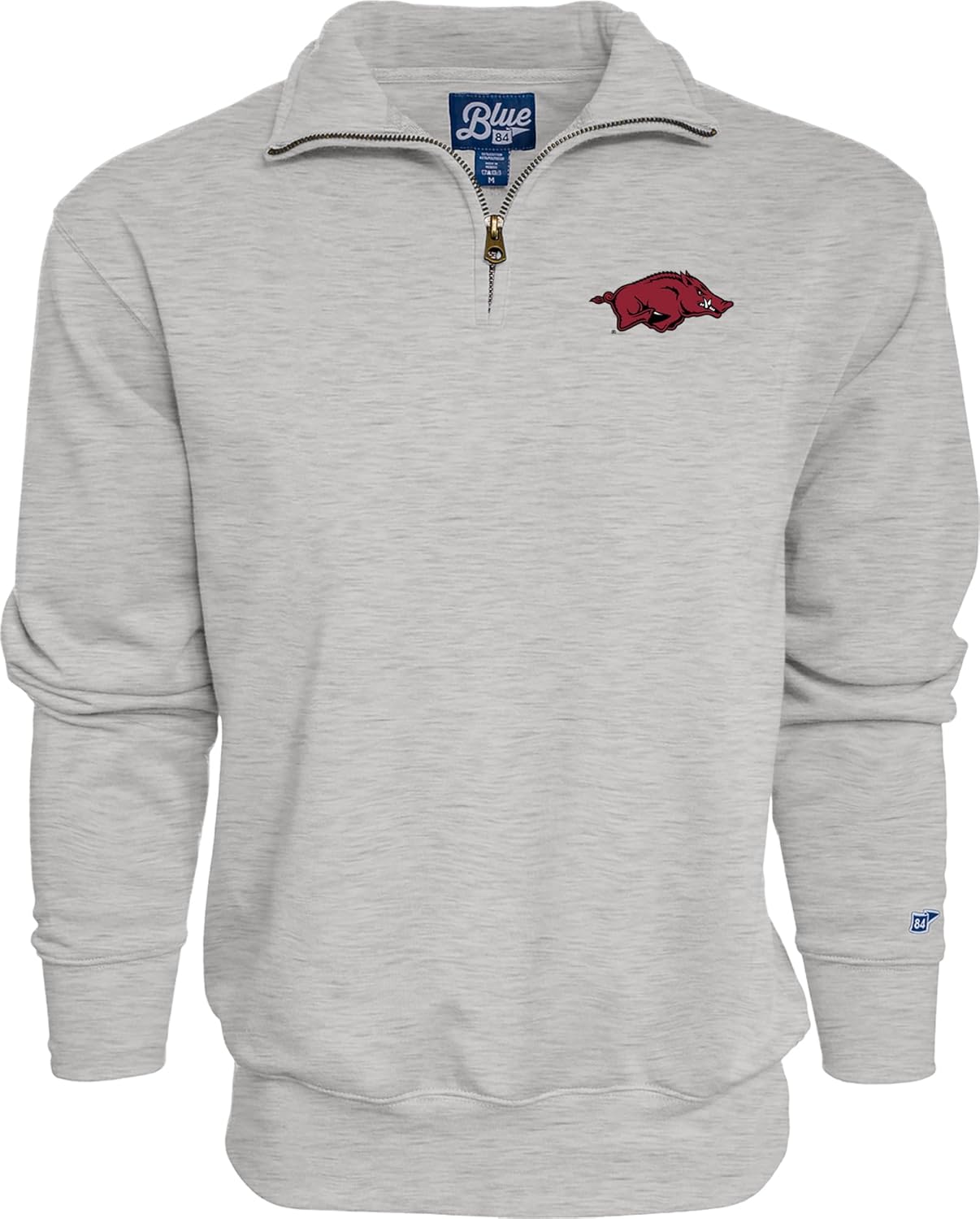 Blue 84 Men's Quarter Zip Sweatshirt for Arkansas Fans