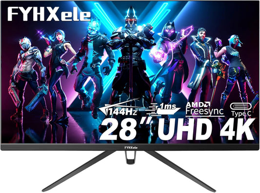 28 Inch 4K UHD Gaming Monitor with 144Hz Refresh Rate and HDR