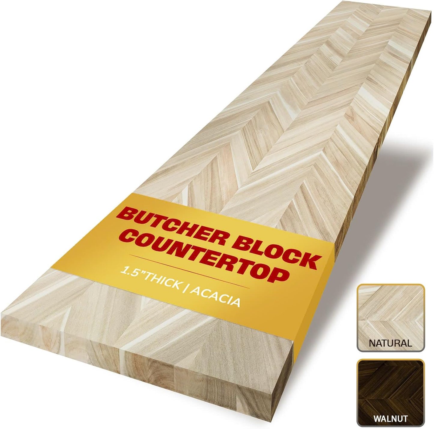 Chevron Butcher Block Countertop for Kitchen and DIY Projects