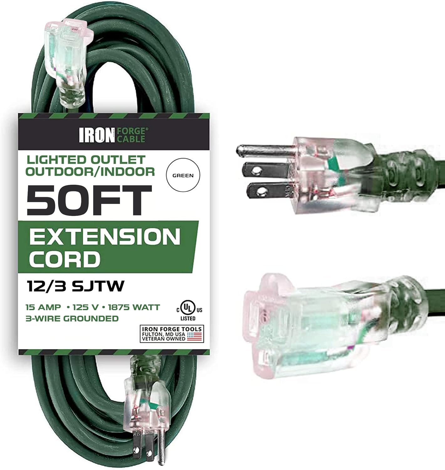 50 Foot Outdoor Extension Cord for Major Appliances and More