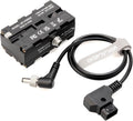 D-Tap to Double-Sided NP-F Dummy Battery Adapter - Thin Version