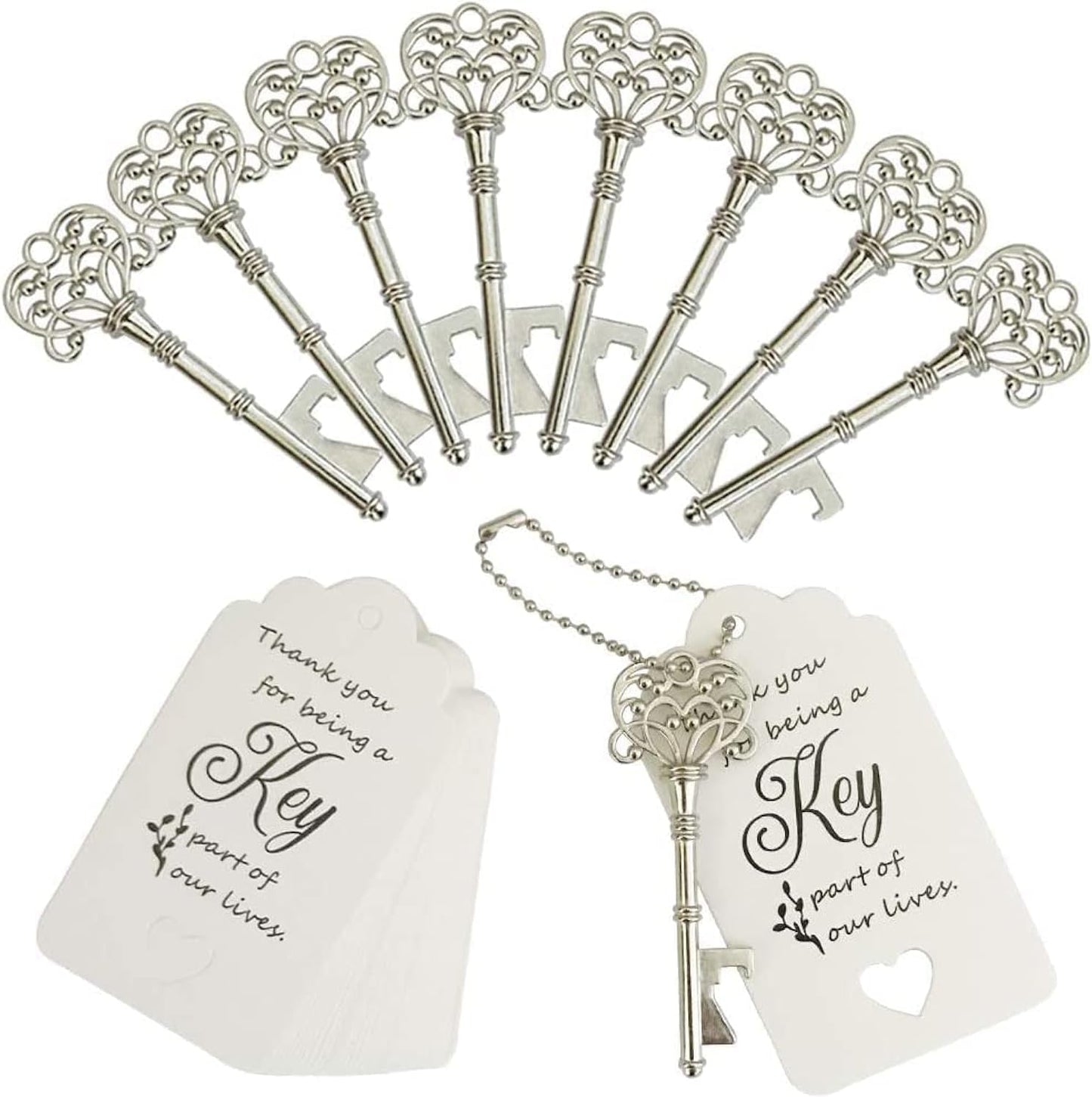 Vintage Skeleton Key Bottle Openers for Memorable Weddings