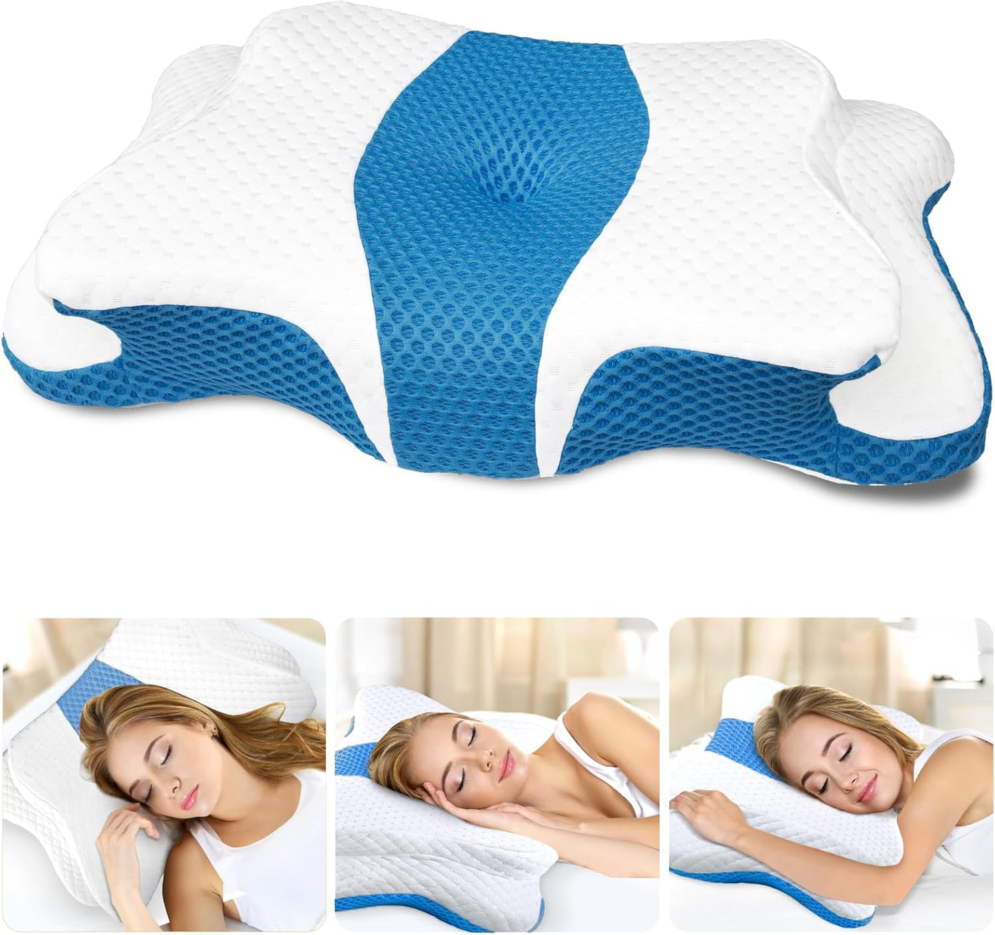 Cervical Neck Pillow for Pain Relief and Ergonomic Support
