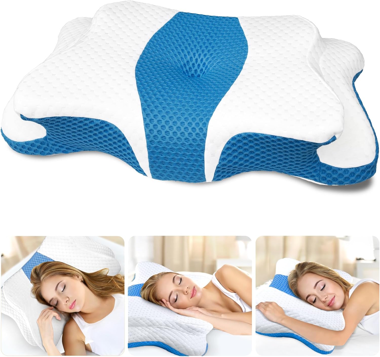 Cervical Neck Pillow for Pain Relief and Ergonomic Support