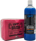 Optimum No Rinse Version 5 + Big Red Sponge Kit - Water-Saving Wash