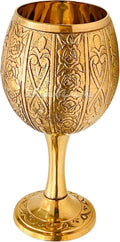 Vintage Chalice Medieval Goblet - Solid Brass King Arthur Chalice