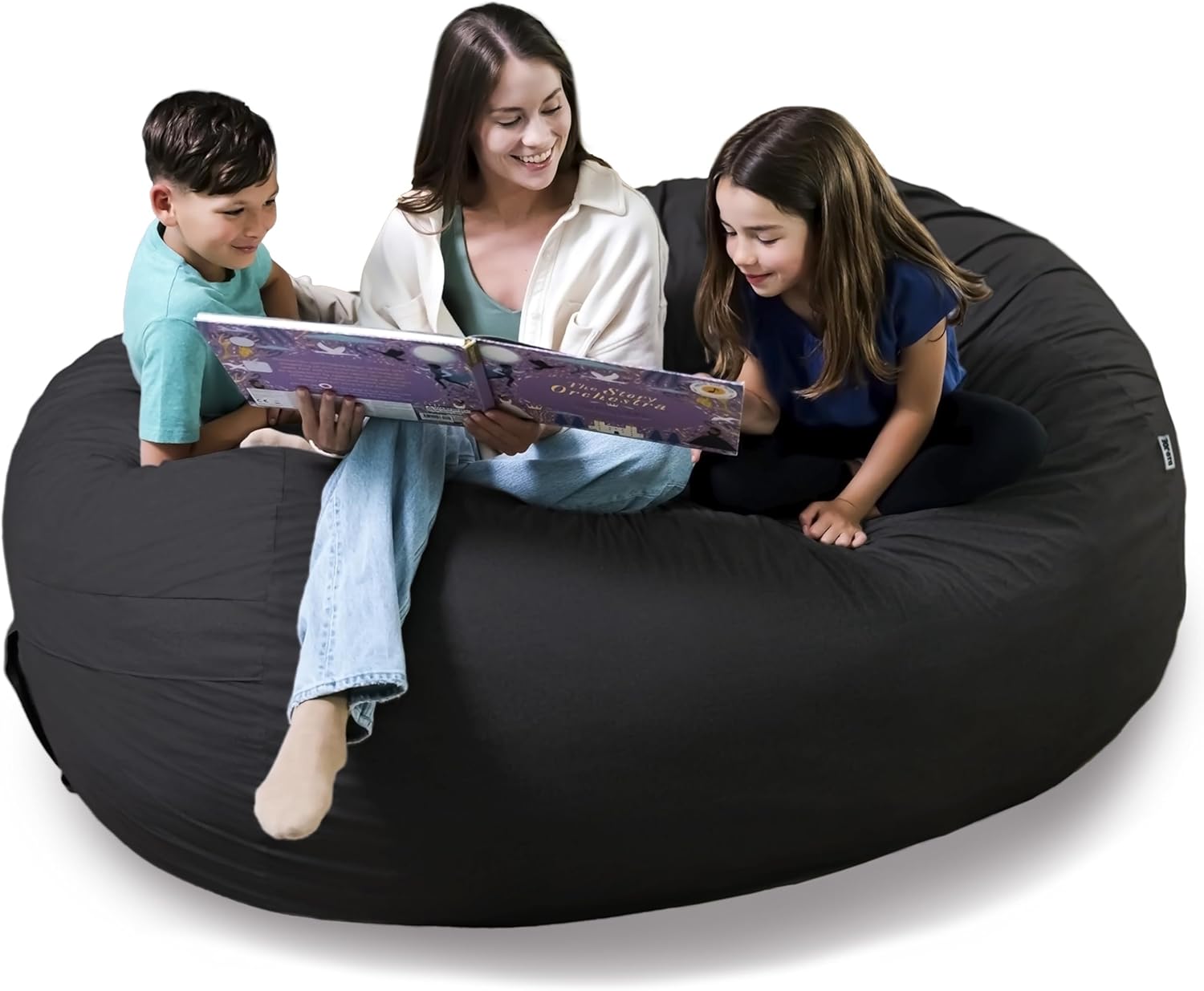 Big Joe Fuf 7Ft Giant Foam Bean Bag Chair for Ultimate Comfort