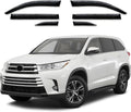 Window Visor 6 Piece Set for Toyota Highlander 2014-2019 - Rain