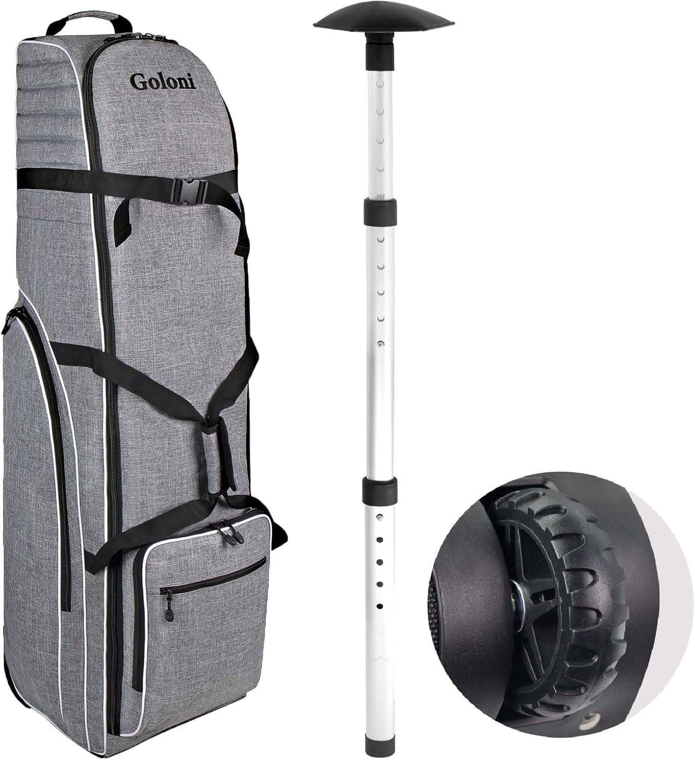 Goloni Heavy Duty Golf Travel Bag: Easy Airline Transport