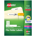 Avery TrueBlock File Folder Labels 2/3 in x 3-7/16 in - Durable