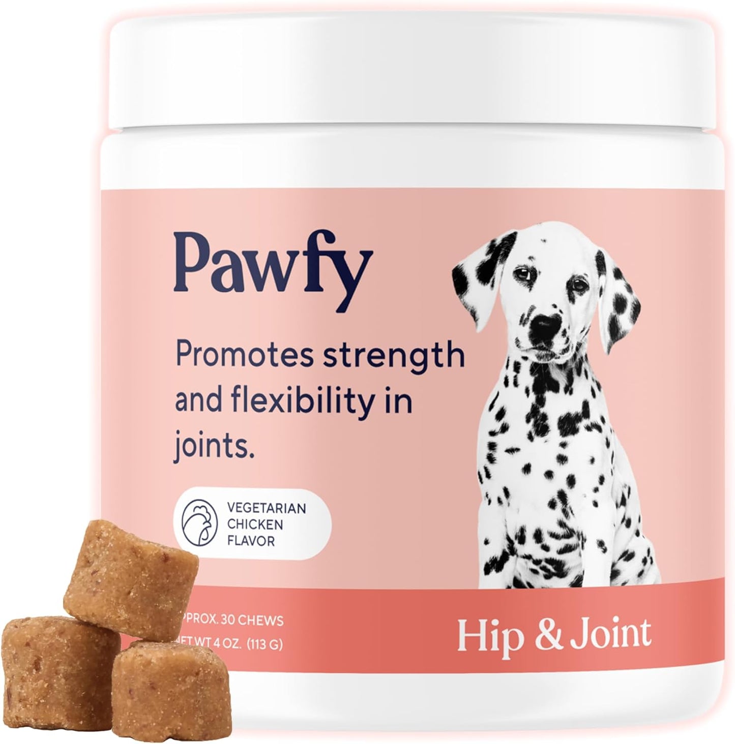 Pawfy Hip & Joint Supplement for Dogs - Glucosamine Chews