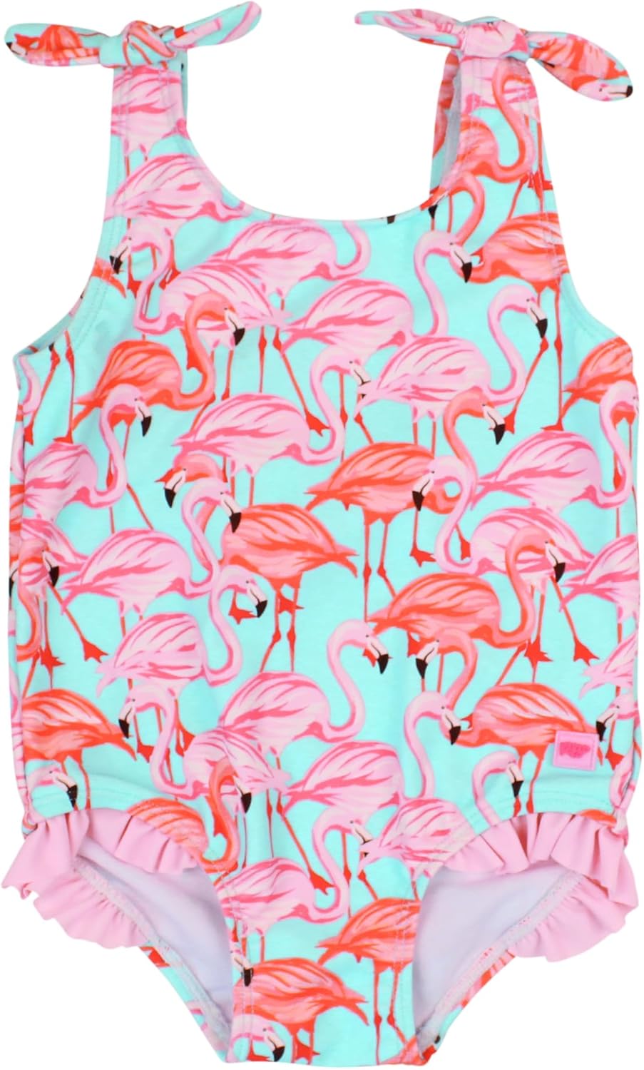RuffleButts Baby/Toddler Girls Ruffle Strap One Piece Swimsuit