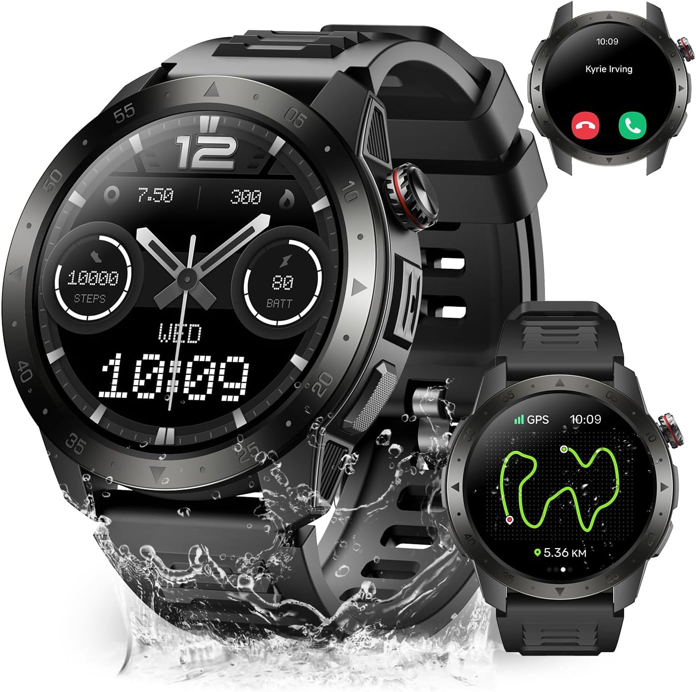 Military Smart Watches for Men with GPS and Health Monitoring