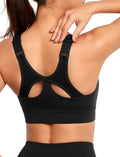 Yvette Adjustable Sports Bras for Women High Impact Front Zip Women's