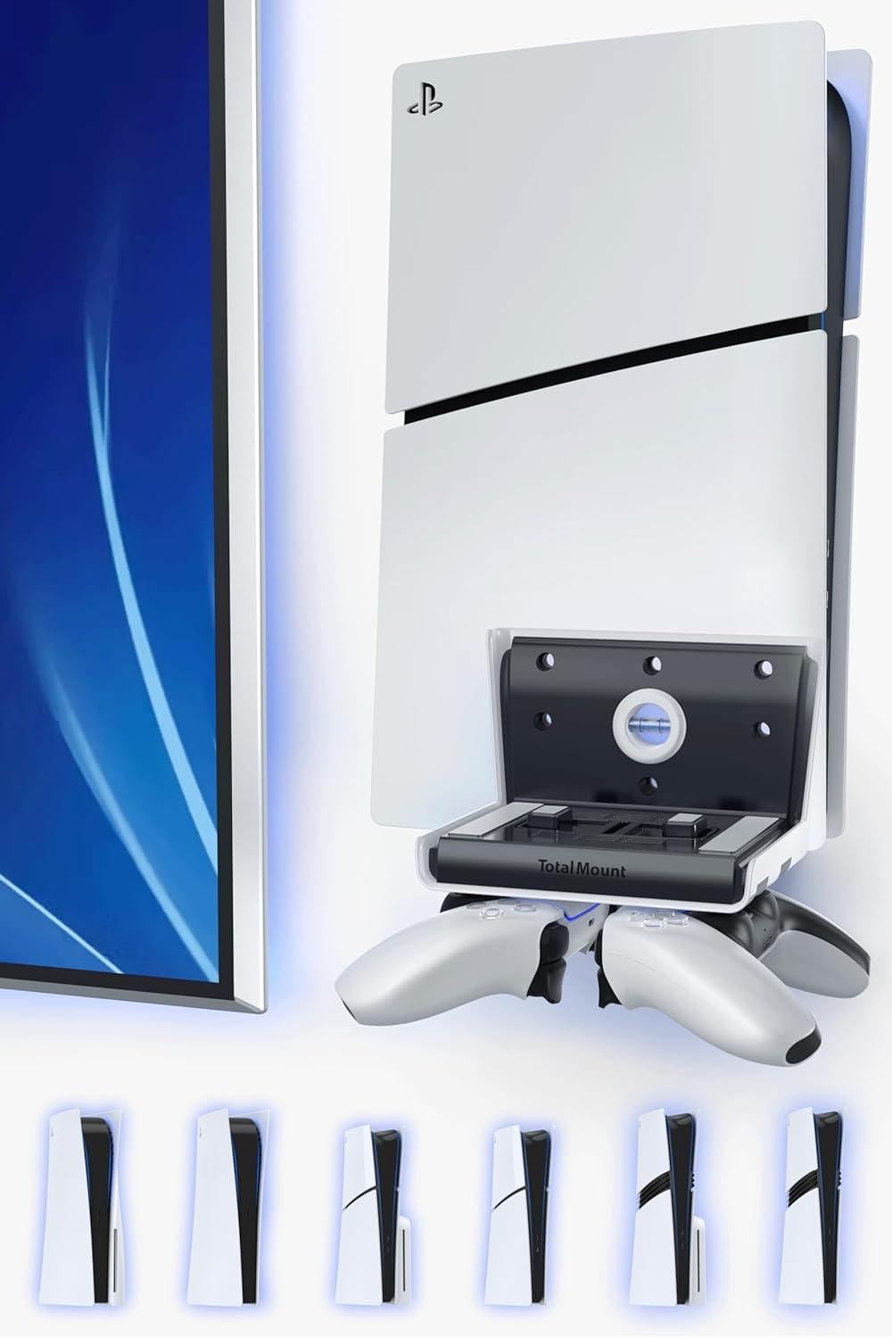 TotalMount Wall Mount for PS5 Models with Controller Holders