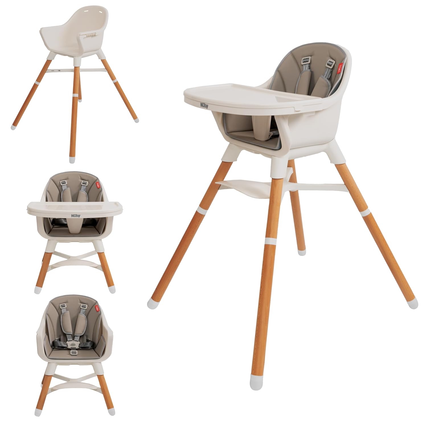 Nuby 4-in-1 Baby High Chair Seat for Safe and Easy Feeding