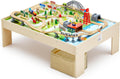 VEVOR Train Table with 120 Multicolor Pieces - Reversible Play Table