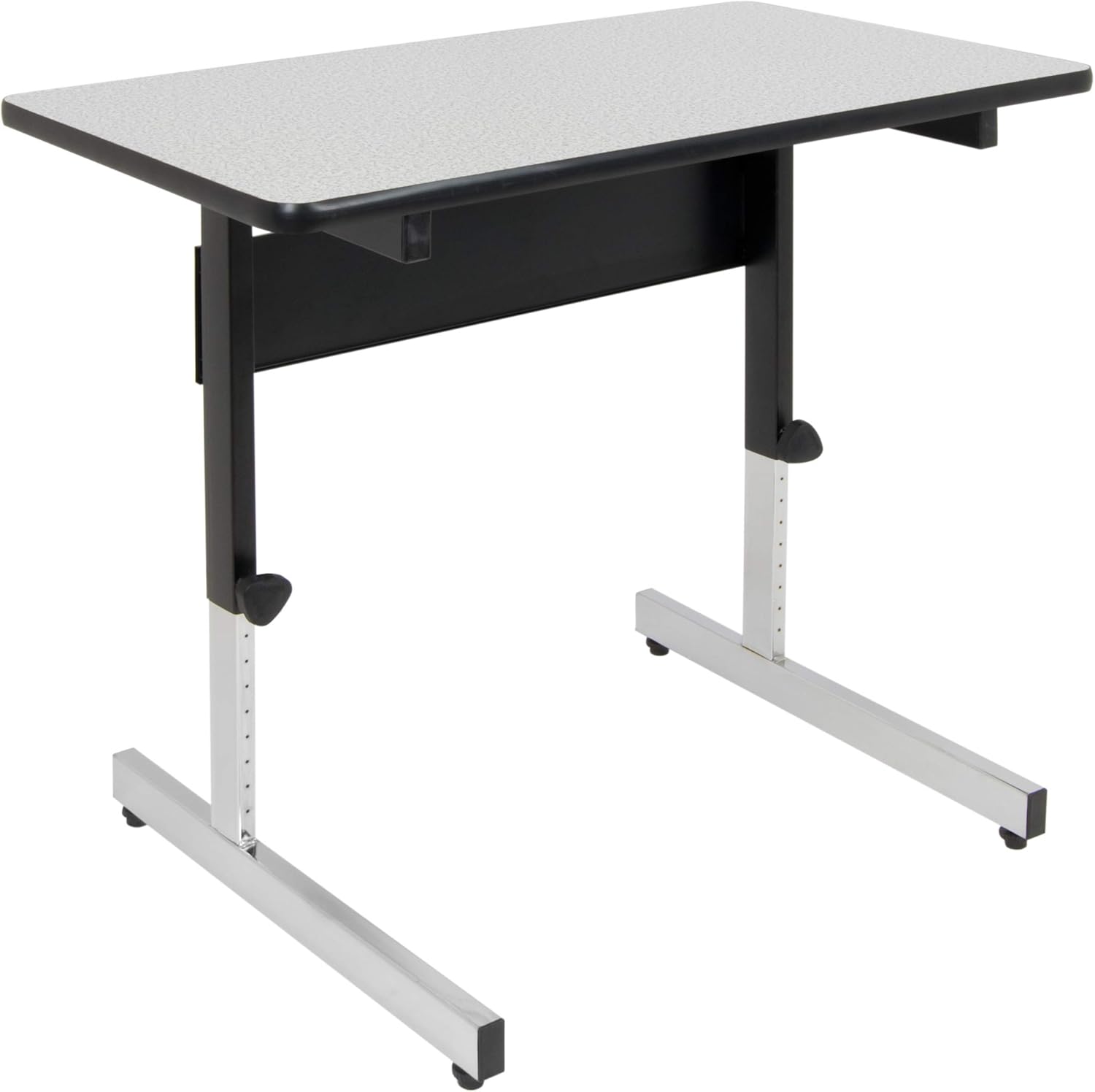 Height Adjustable Standing Desk - Versatile Work Surface - Spatter Gray