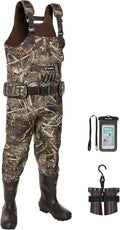 TIDEWE Chest Waders for Men Realtree MAX5 Camo 800G Insulation