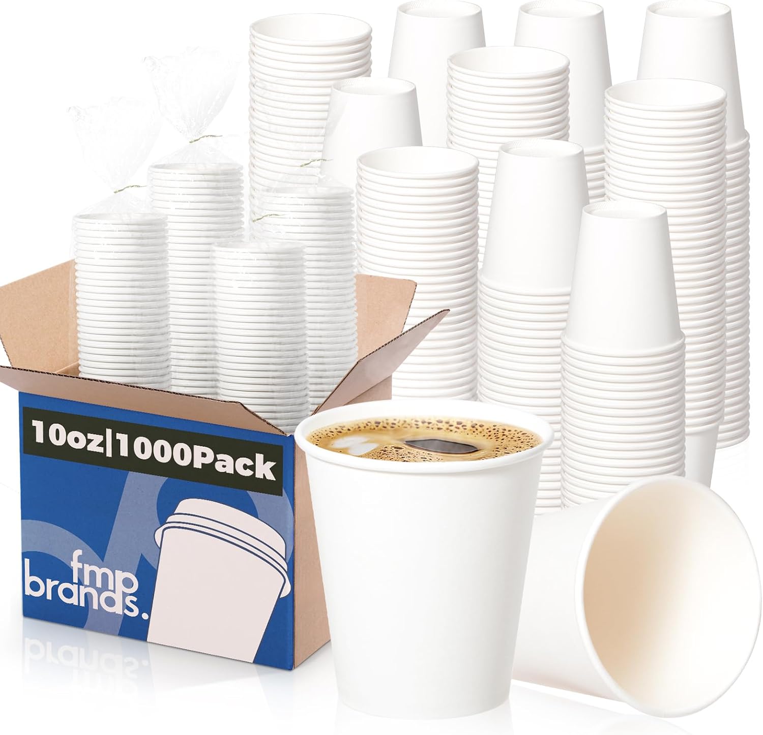 Premium 10 oz Disposable Paper Coffee Cups for Every Occasion