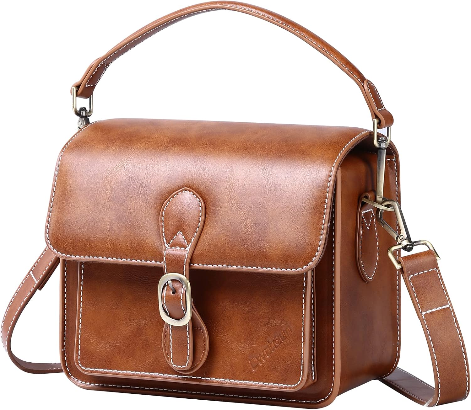 Cwatcun Compact Camera Shoulder Bag Waterproof Retro Design