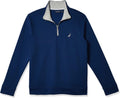 Nautica Men's Solid 1/4 Zip Fleece Sweatshirt - Comfortable All-Season