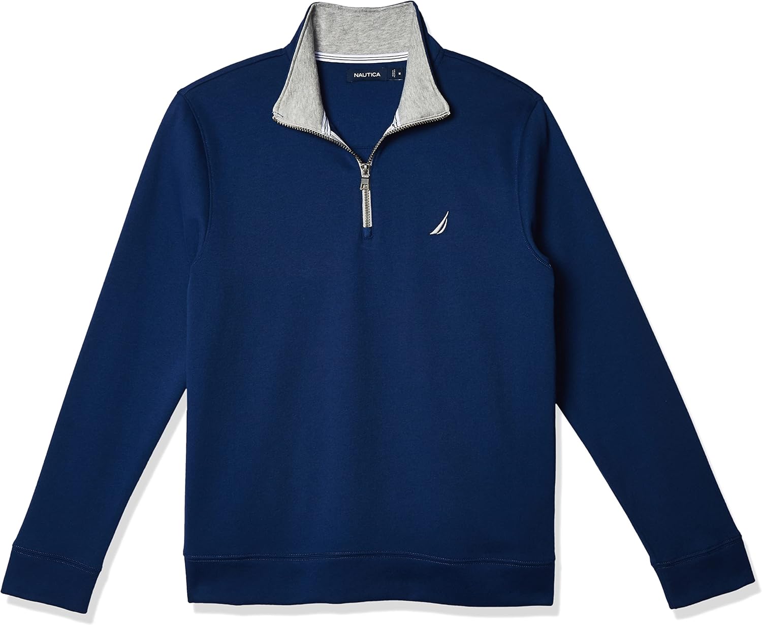 Nautica Men's Solid 1/4 Zip Fleece Sweatshirt for Comfort