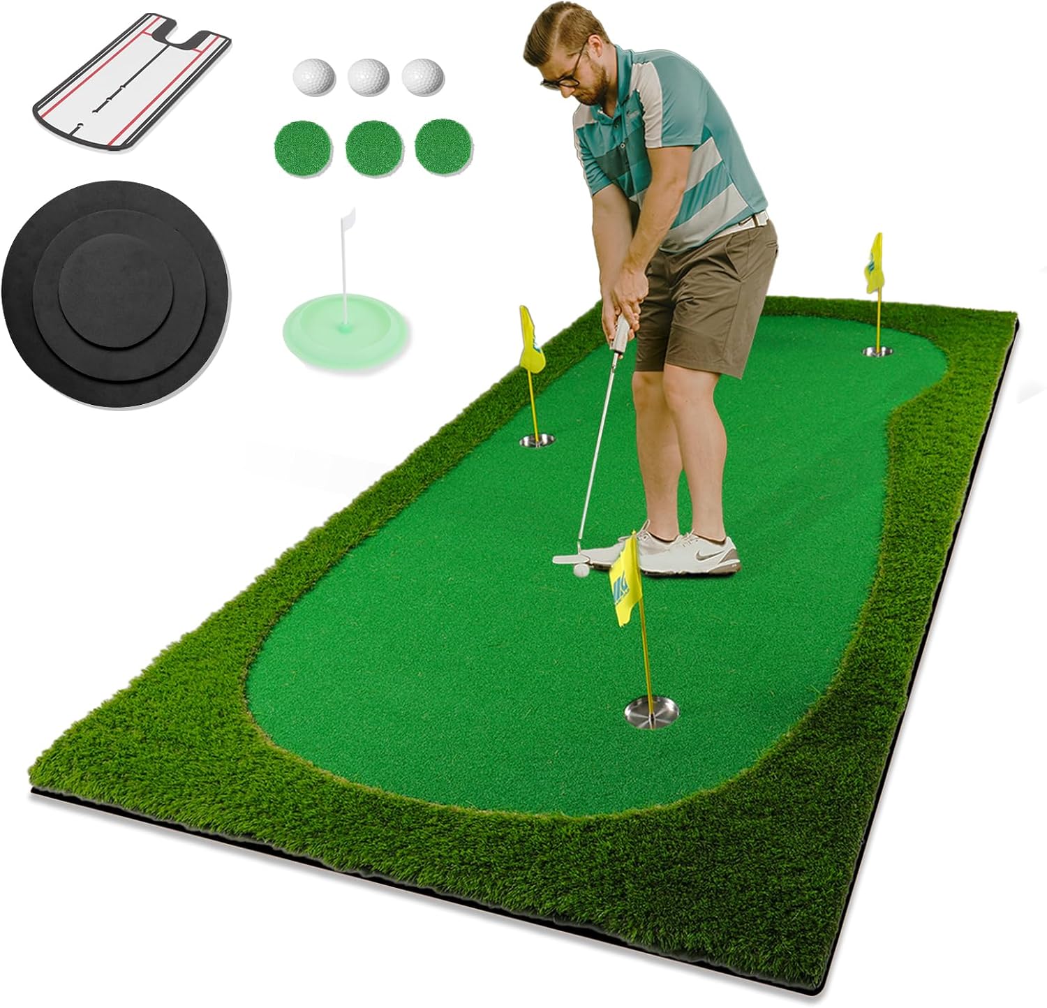 10 Ft Pro Golf Putting Mat - Perfect Your Putt Anywhere!