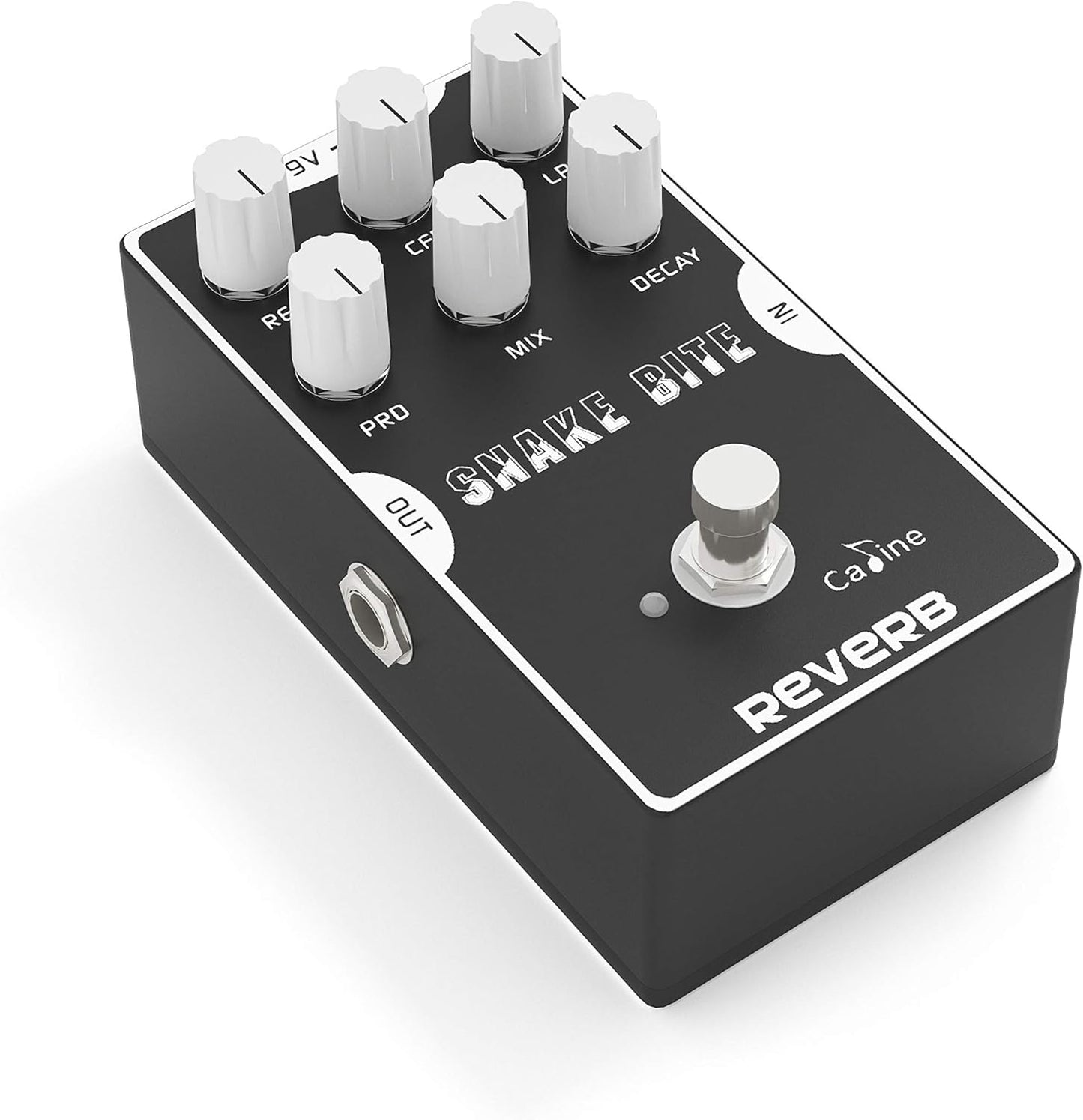 Caline Digital Reverb Pedal with True Bypass for Guitar Effects