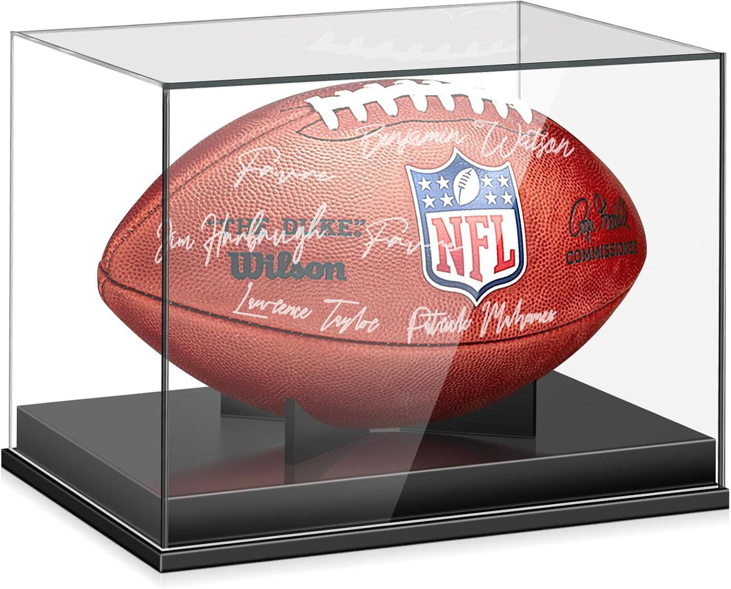 Acrylic Football Display Case for Autographed Footballs - No Assembly