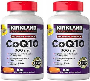 CoQ10 300mg Softgels for Healthy Blood Pressure and Energy