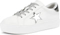 PARTY Women's Fashion Star Sneaker Lace Up Low Top Shoes