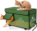 Heated Outdoor Cat House M-13ftx20ftx14ft - Bush Green Shelter