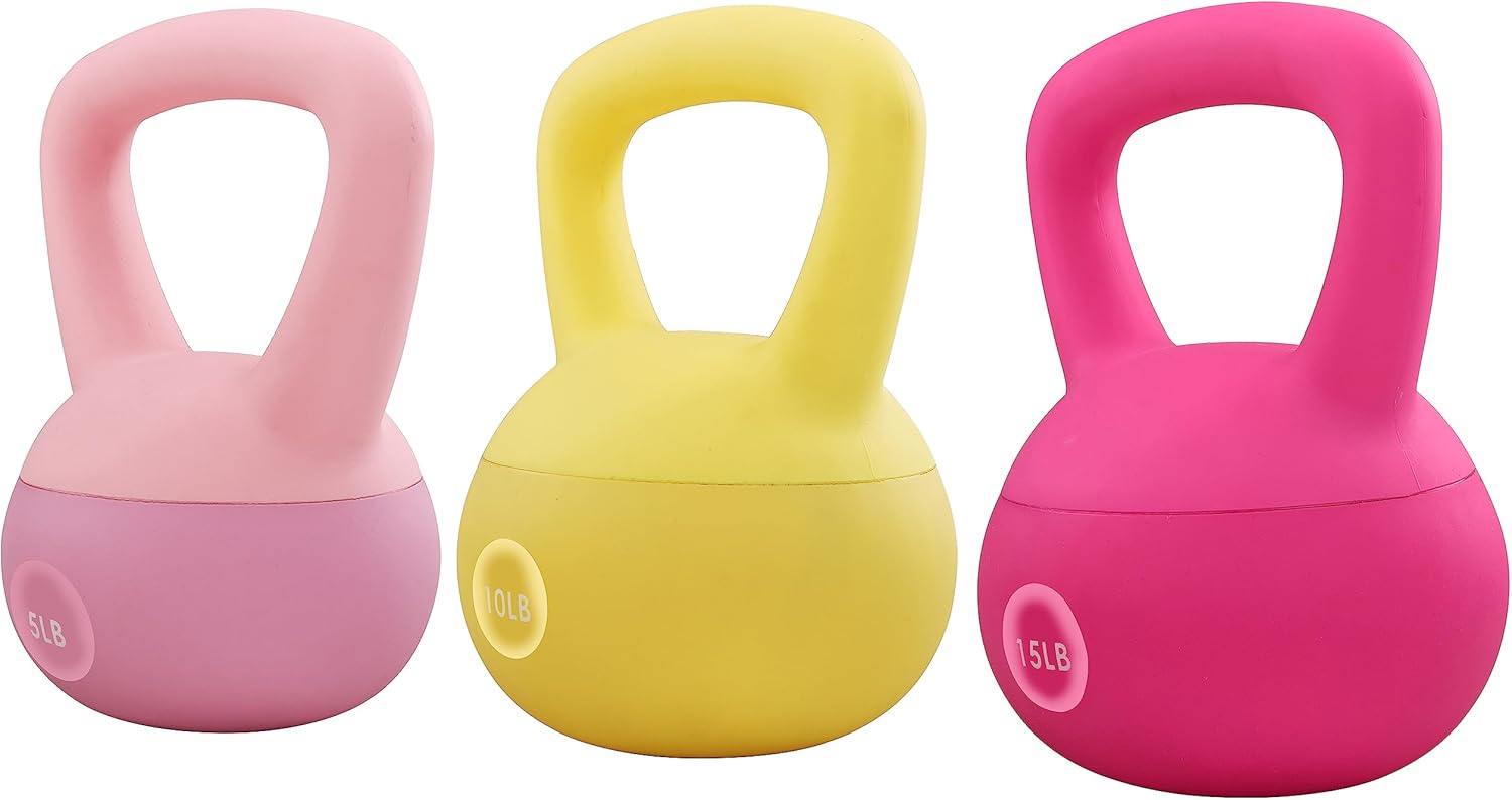 Soft Kettlebells for Versatile Workouts - Color Coded Weights