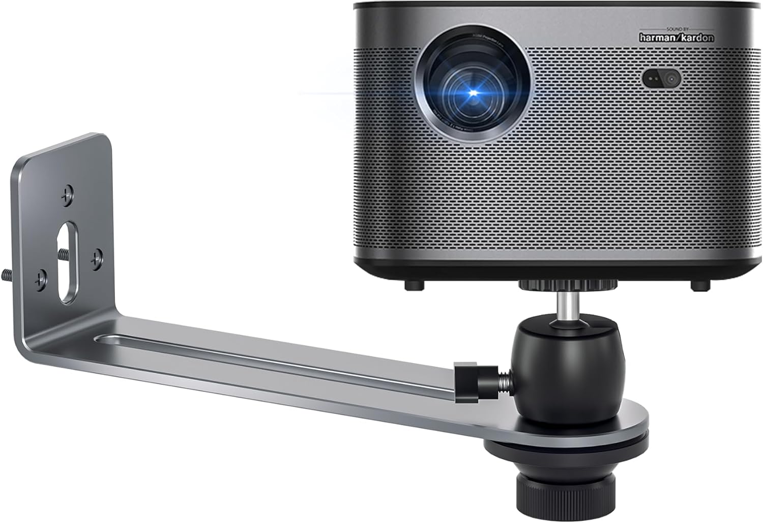 Adjustable Aluminum Projector Mount - Secure & Stylish