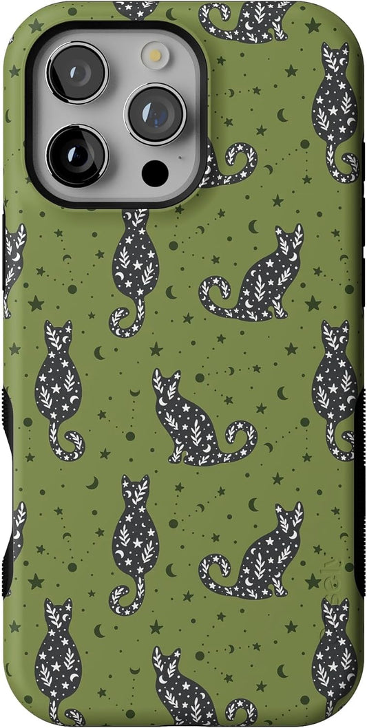 Casely iPhone 16 Pro Case - Bold Protection with Black Cats