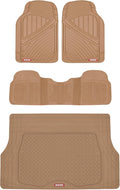FlexTough Performance All Weather Rubber Car Floor Mats - Full Set