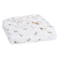 Organic Cotton Muslin Baby Blanket 4-Layer - Soft Breathable Comfort