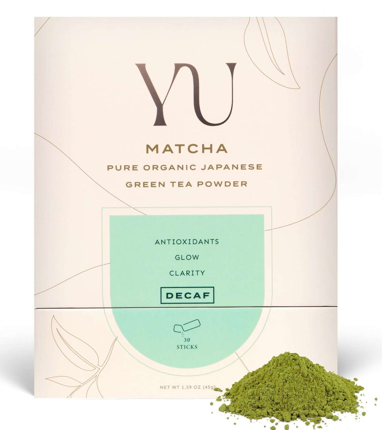 Organic Decaf Matcha Powder for Instant Energy and Wellness