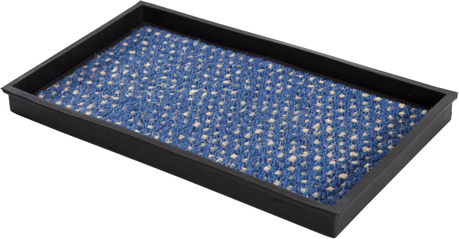 Durable Rubber Boot Tray with Coir for Entryway Organization