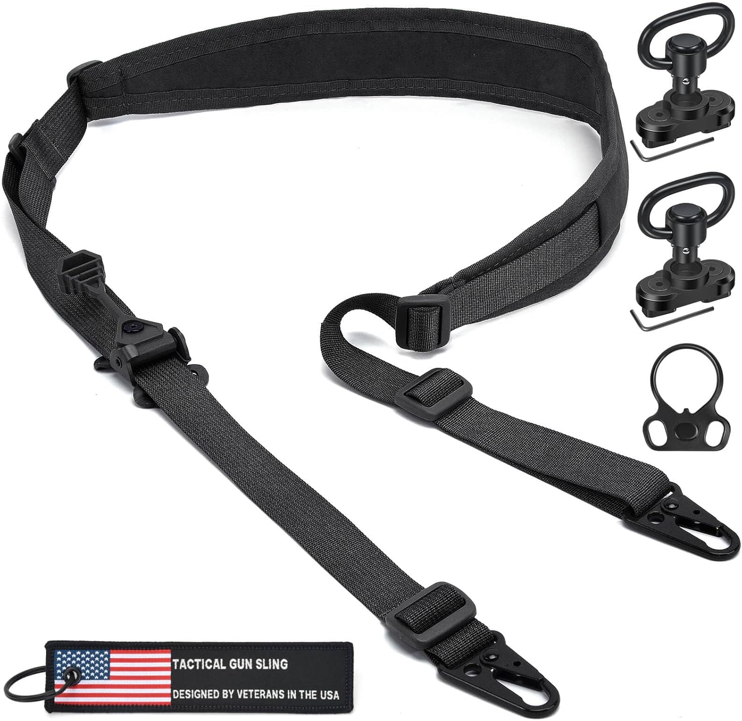 WarBull 2 Point Rifle Sling with Quick Adjust and HK Hook