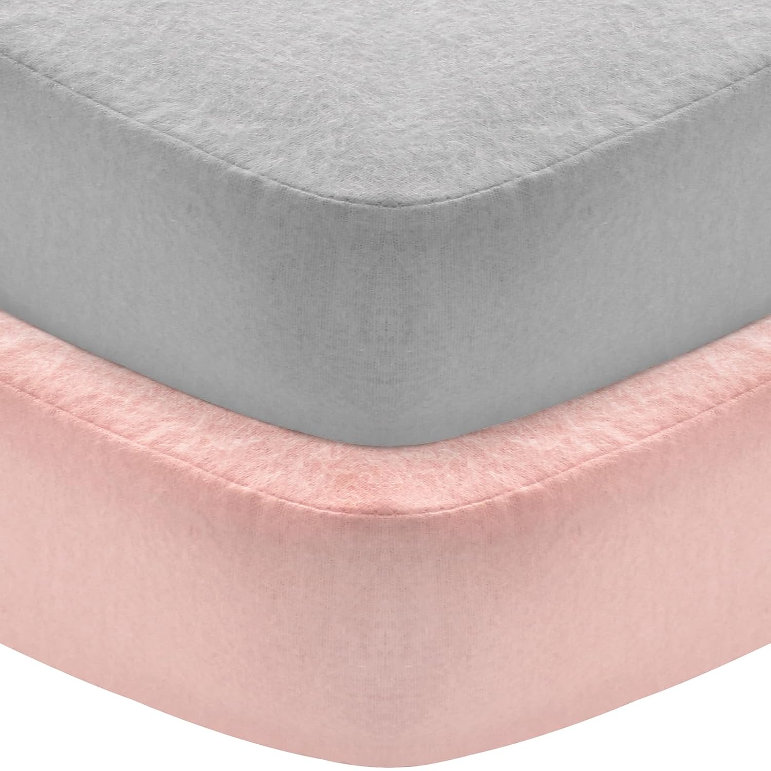 Flannel Crib Sheet 2 Pack, Heavenly Soft Cotton Fitted Sheets