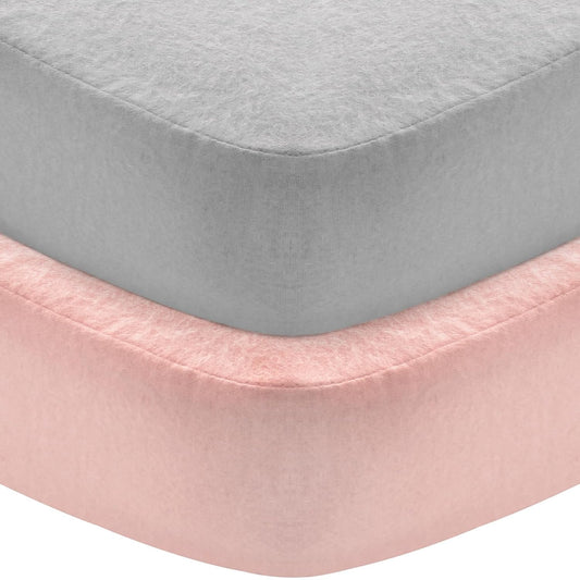 Flannel Crib Sheet 2 Pack, Heavenly Soft Cotton Fitted Sheets