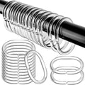 Fandamei 36-Pack Shower Curtain Rings - Plastic Hooks for Easy Bathroom Organization!