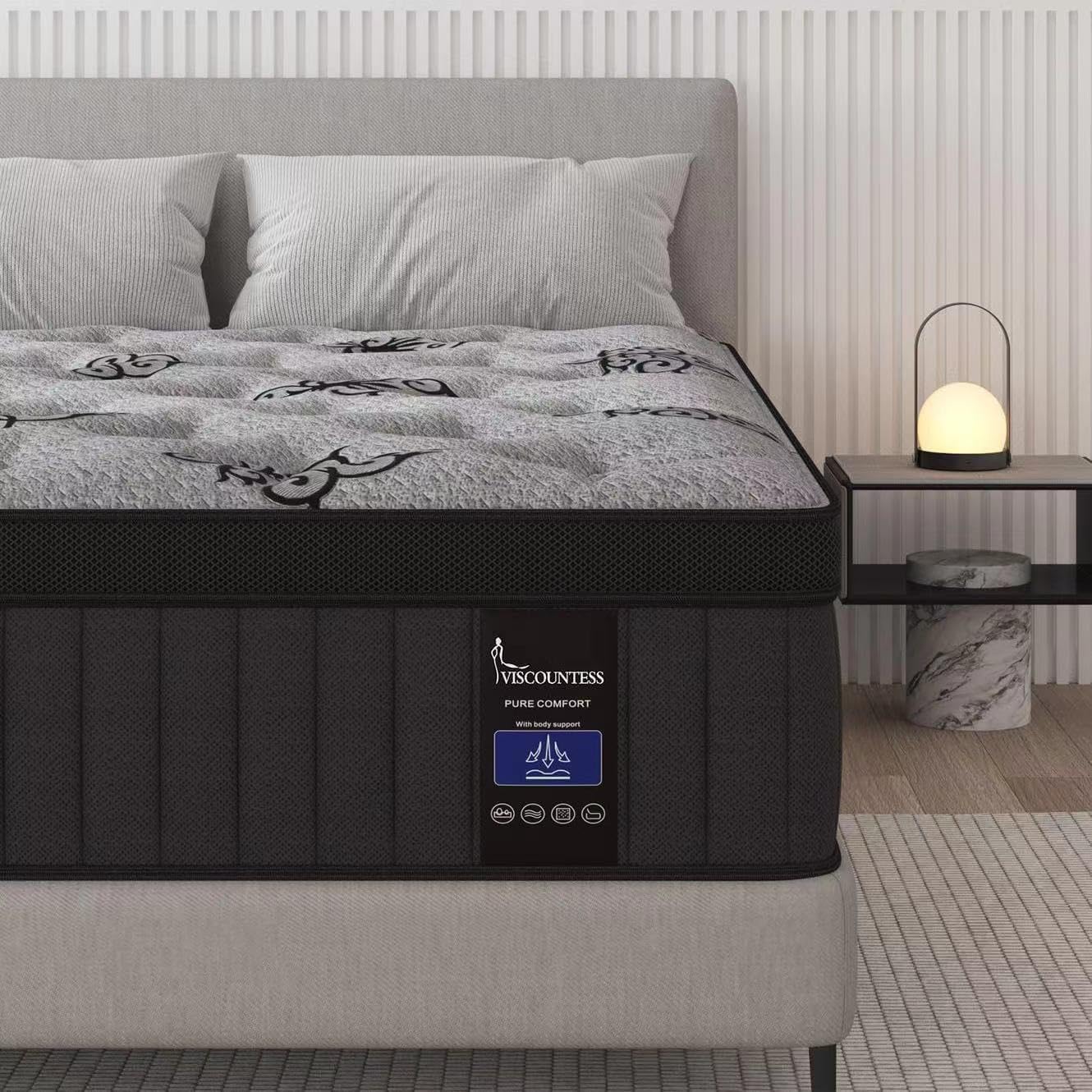 King Mattress Hybrid with Gel Memory Foam for Ultimate Comfort