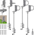 30 in Heavy Duty Screw in Ground Anchors Kit - Windproof Hold