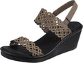Skechers Women's Rumble on - Sassy Dayz Wedge Sandals - Cushioned
