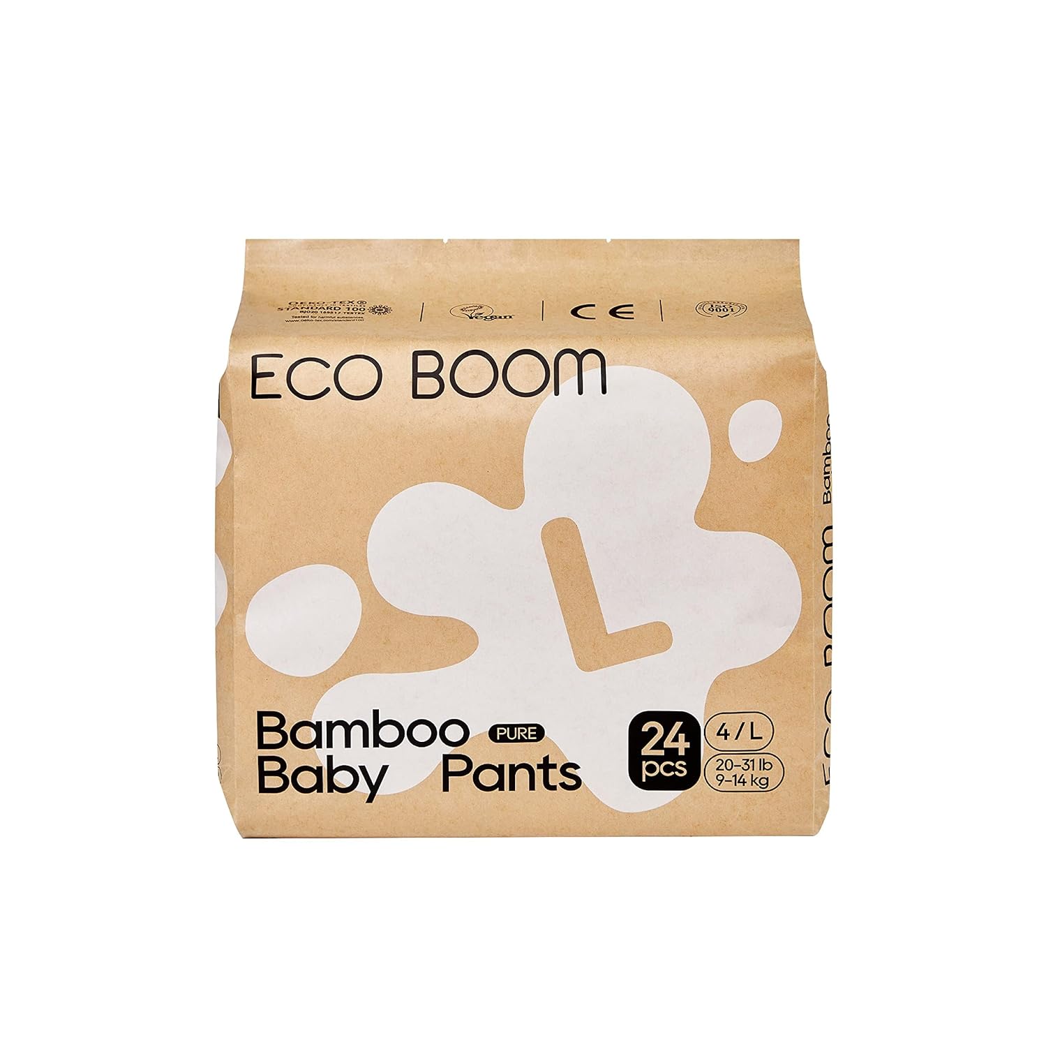 ECO BOOM Hypoallergenic Training Pants, Size 4 - Gentle on Sensitive Skin