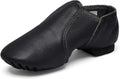 Leather Jazz Dance Shoes for Kids Slip-On Unisex - Soft Stretch